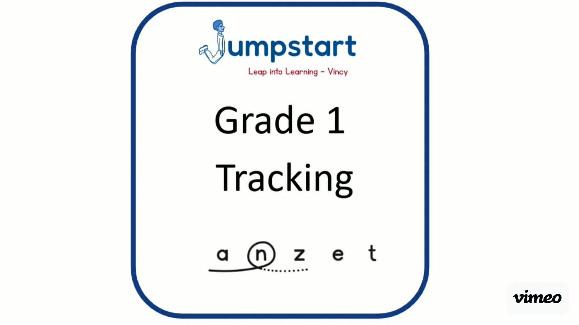 grade 1 tracking poster